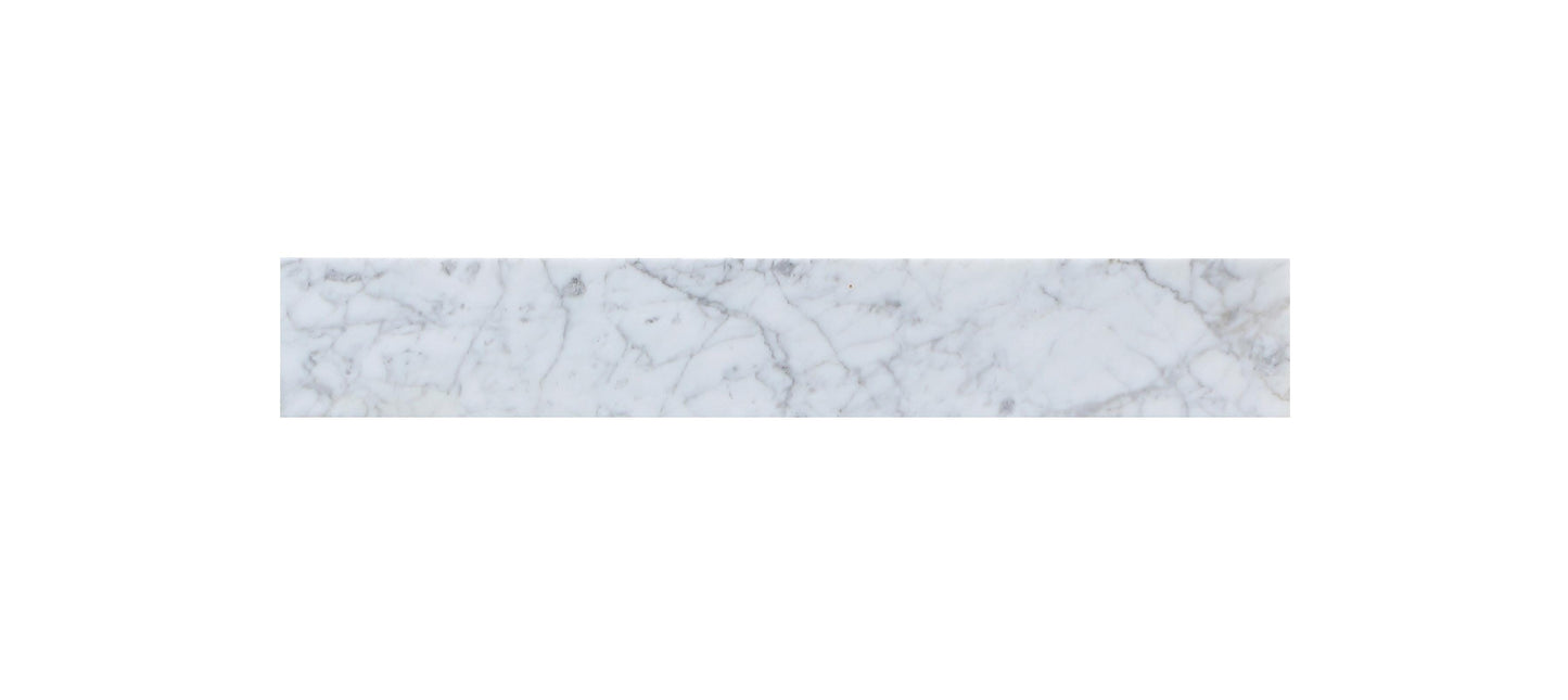 30" Backsplash, Traditional Style, Carrara White - BS12030CRW