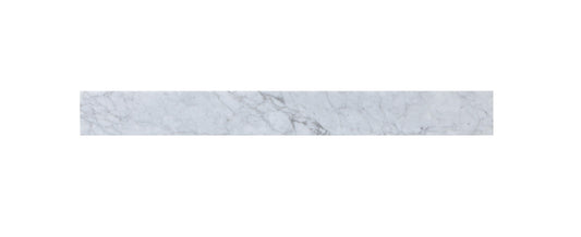 36" Backsplash, Traditional Style, Carrara White - BS12036CRW