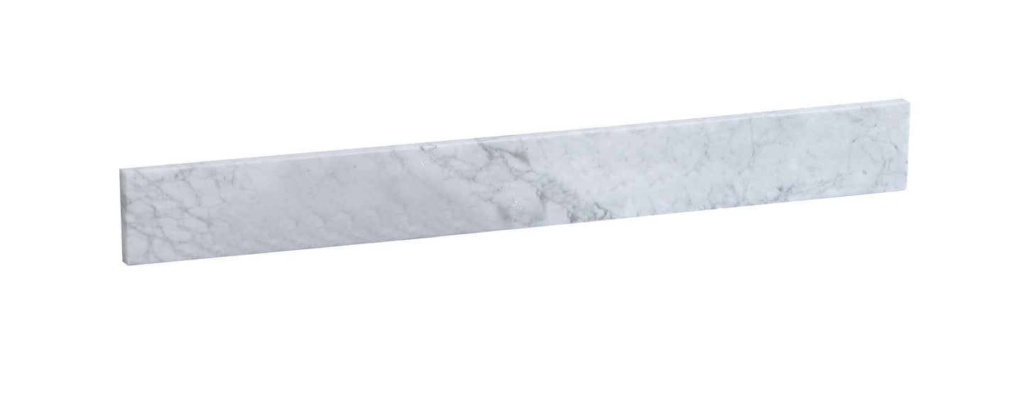 36" Backsplash, Traditional Style, Carrara White - BS12036CRW