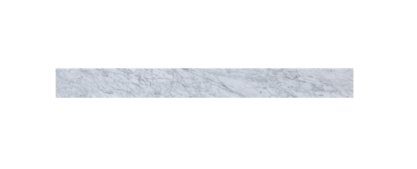 42" Backsplash, Traditional Style, Carrara White - BS12042CRW