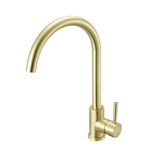 Orion Single Handle Kitchen Faucet, Modern Style, Brushed Gold - KF170BGD