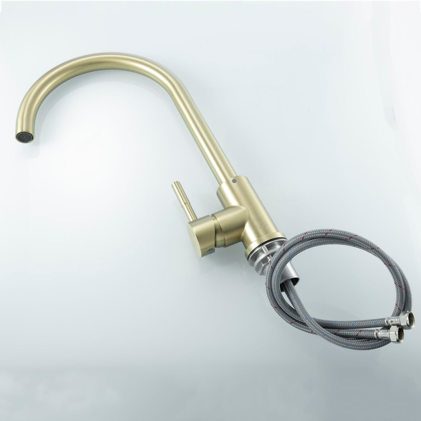 Orion Single Handle Kitchen Faucet, Modern Style, Brushed Gold - KF170BGD