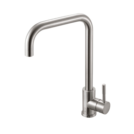 Eira Single Handle Pull Down Sprayer Kitchen Faucet, Modern Style, Brushed Nickel - KF180BNK