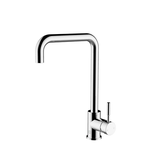 Eira Single Handle Pull Down Sprayer Kitchen Faucet, Modern Style, Chrome - KF180PCH