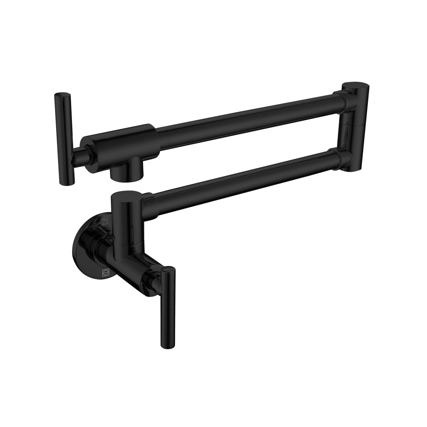 Evander Wall Mounted Pot Filler, Modern Style, Matte Black - KF220MBK