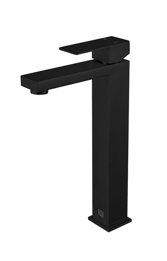 Vesper Single Hole Single Handle Bathroom Faucet, Modern Style, Matte Black - VF110MBK