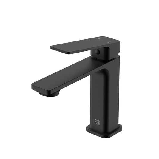 Caelan Single Hole Single Handle Bathroom Faucet, Modern Style, Matte Black - VF130MBK