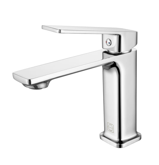 Caelan Single Hole Single Handle Bathroom Faucet, Modern Style, Chrome - VF130PCH