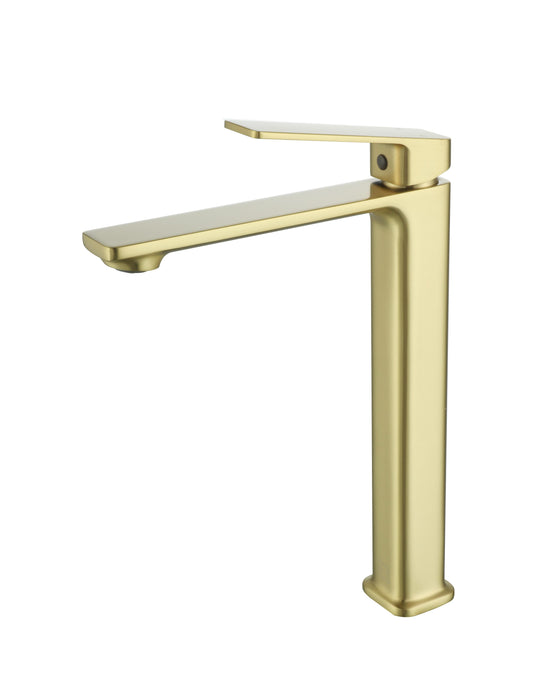 Nyssa Single Hole Single Handle Bathroom Faucet, Modern Style, Brushed Gold - VF140BGD