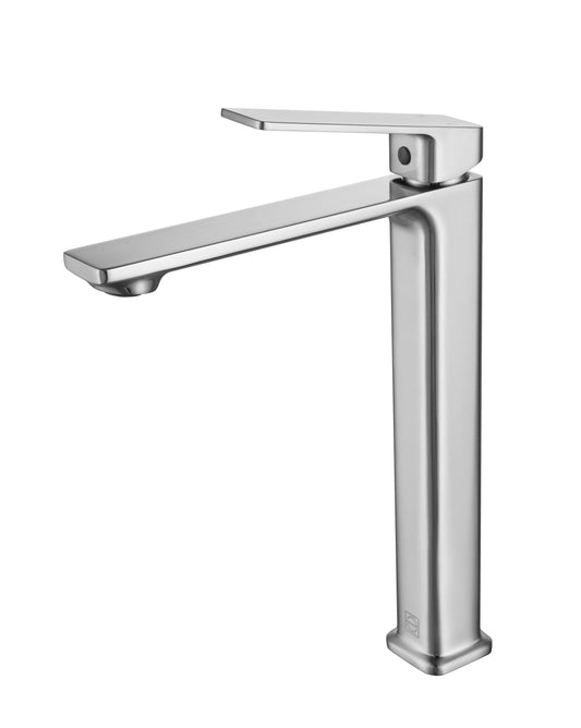 Nyssa Single Hole Single Handle Bathroom Faucet, Modern Style, Brushed Nickel - VF140BNK