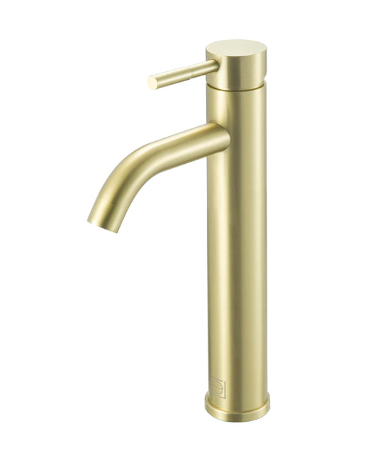 Sable Single Hole Single Handle Bathroom Faucet, Modern Style, Brushed Gold - VF160BGD