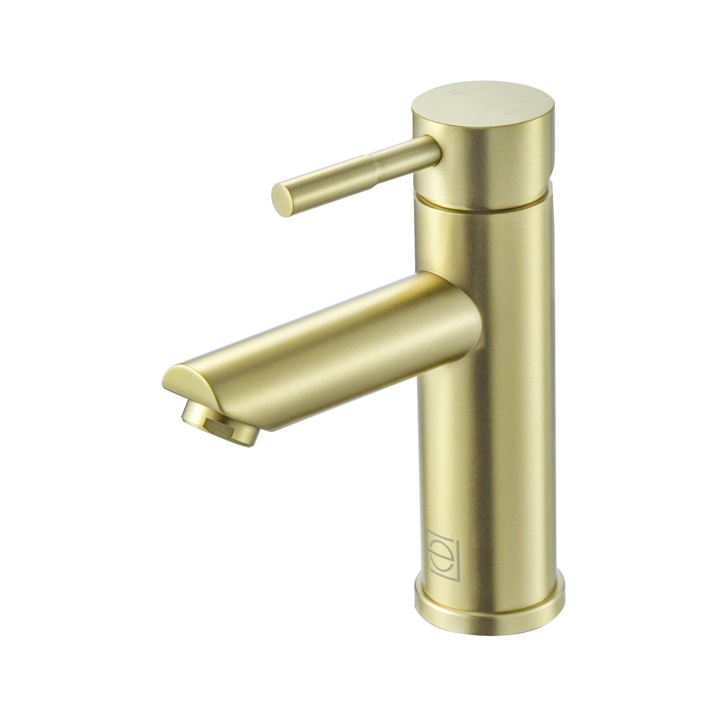 Ronan Single Hole Single Handle Bathroom Faucet, Modern Style, Brushed Gold - VF170BGD