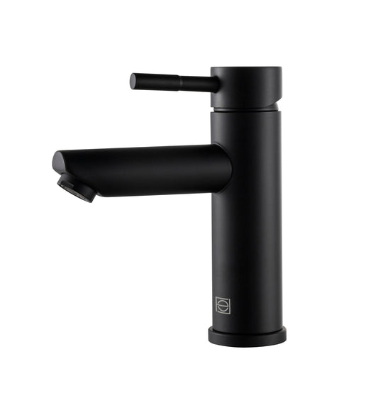 Ronan Single Hole Single Handle Bathroom Faucet, Modern Style, Matte Black - VF170MBK