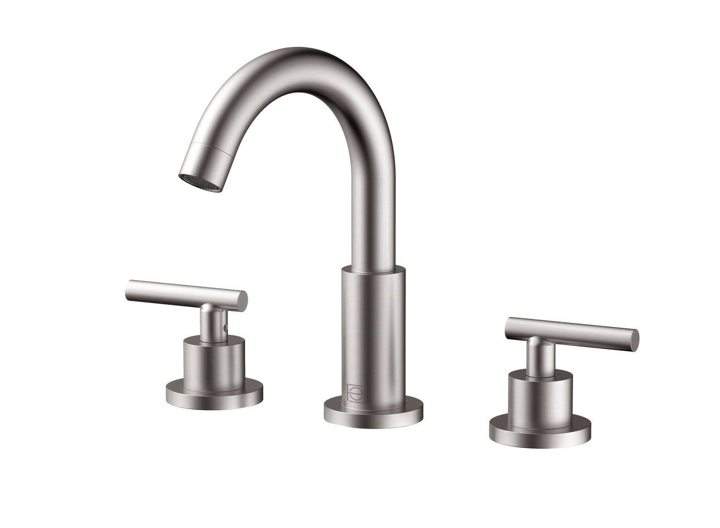 Elowen 8" Widespread Double Handle Bathroom Faucet, Modern Style, Brushed Nickel - VF180BNK