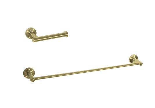 Bastian 2-Piece Bathroom Hardware Set, Modern Style, Brushed Gold - BH100S2BGD