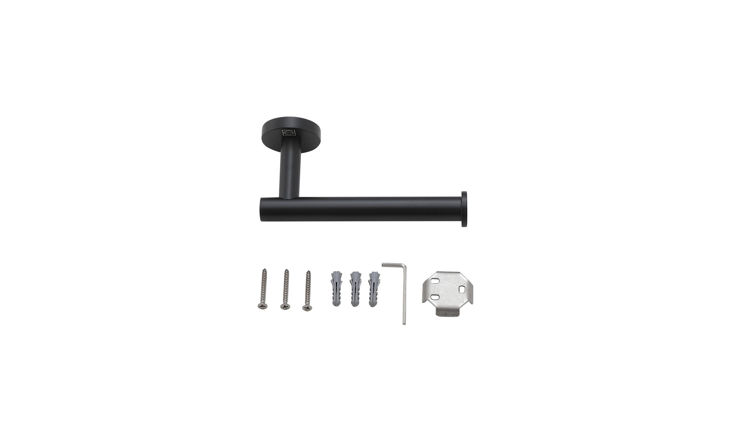 Juno 3-Piece Bathroom Hardware Set, Modern Style, Matte Black - BH110S3MBK