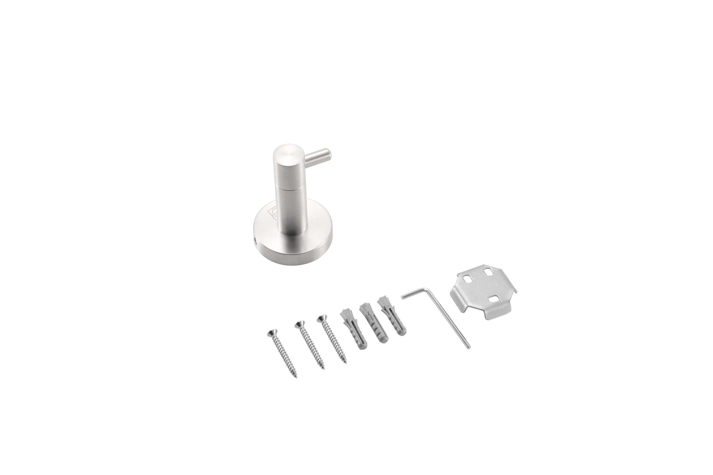 Juno 4-Piece Bathroom Hardware Set, Modern Style, Brushed Nickel - BH110S4BNK