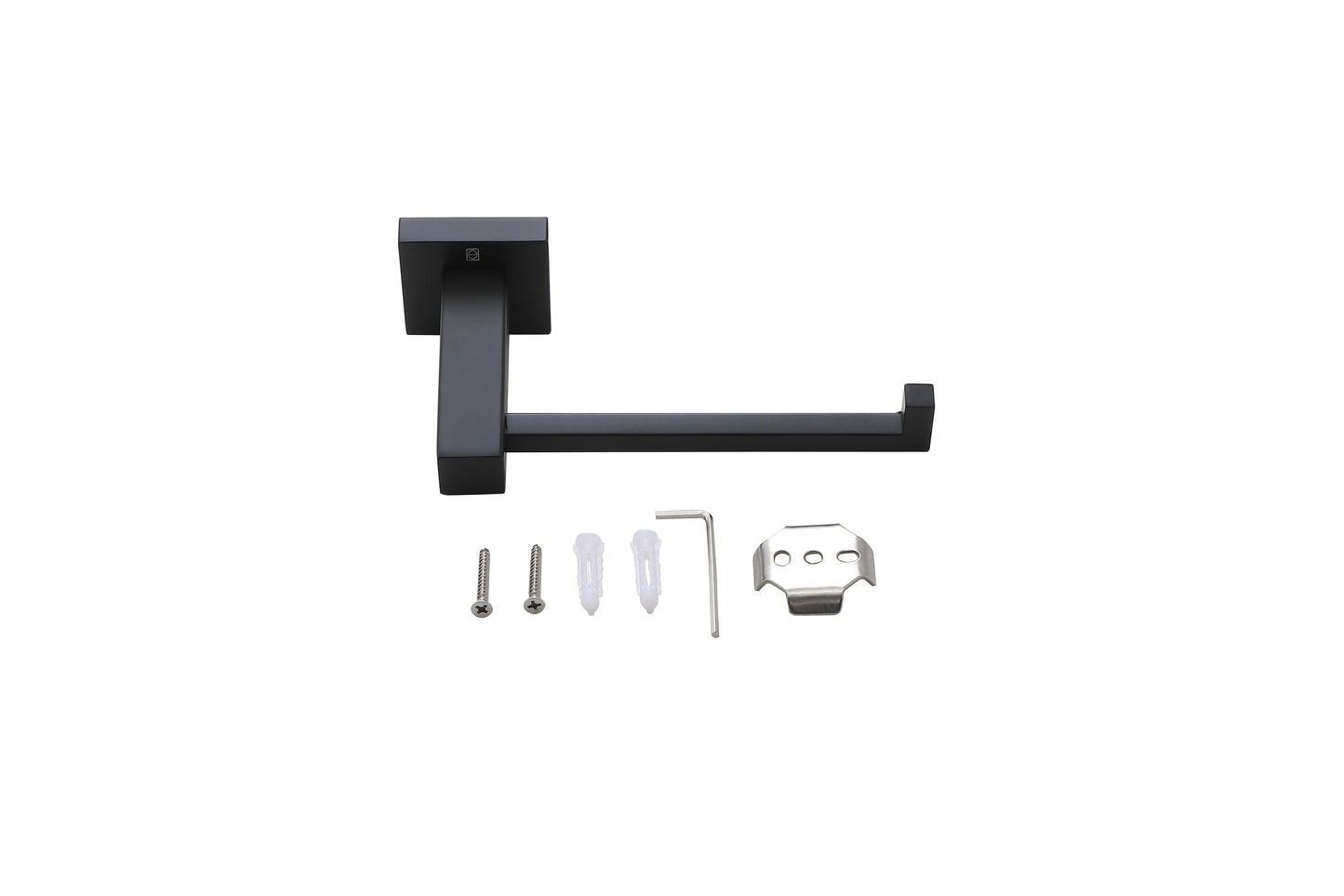 Arwen 4-Piece Bathroom Hardware Set, Modern Style, Matte Black - BH120S4MBK