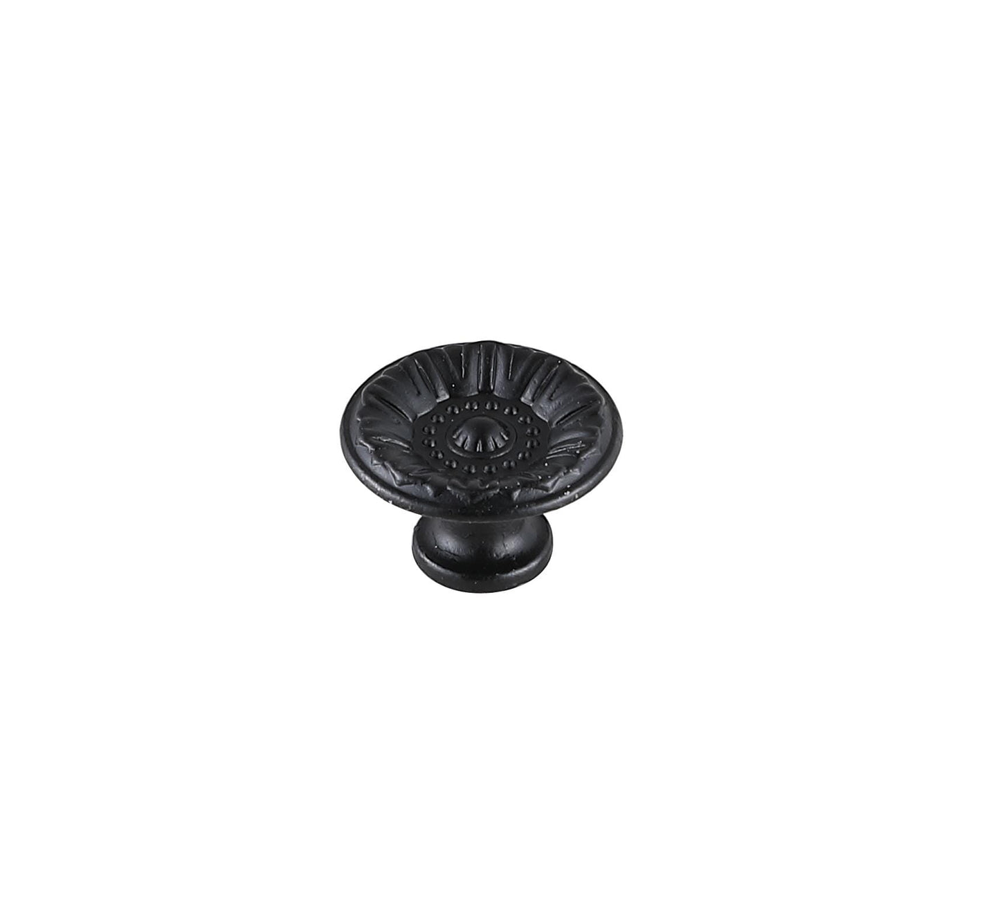 Linnea 1.1" Diameter Mushroom Knob Multipack (Set of 10), Traditional Style, Matte Black - CK170MB-10PK