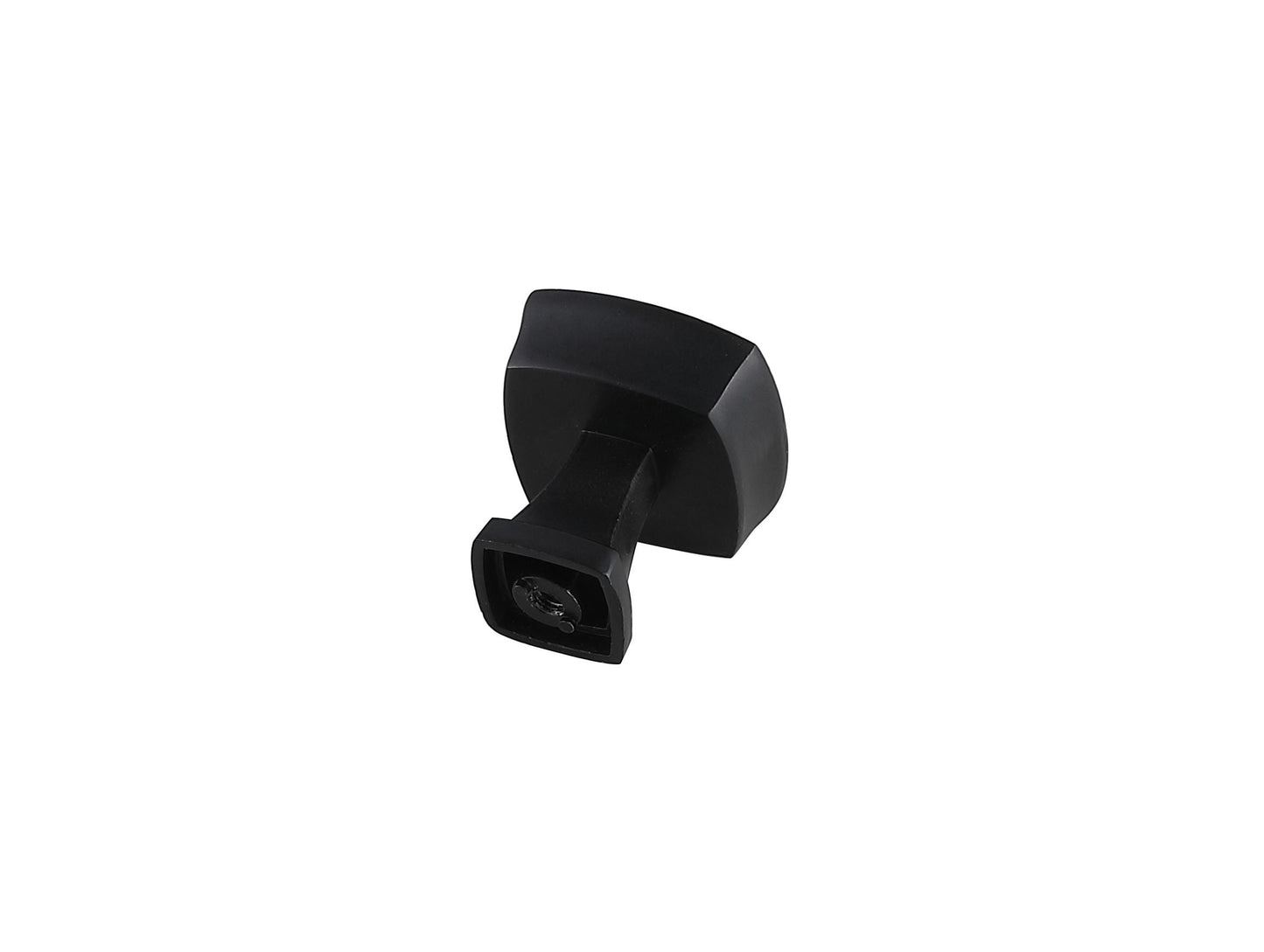 Maelis 1.3" Square Knob Multipack (Set of 10), Modern Style, Matte Black - CK200MB-10PK