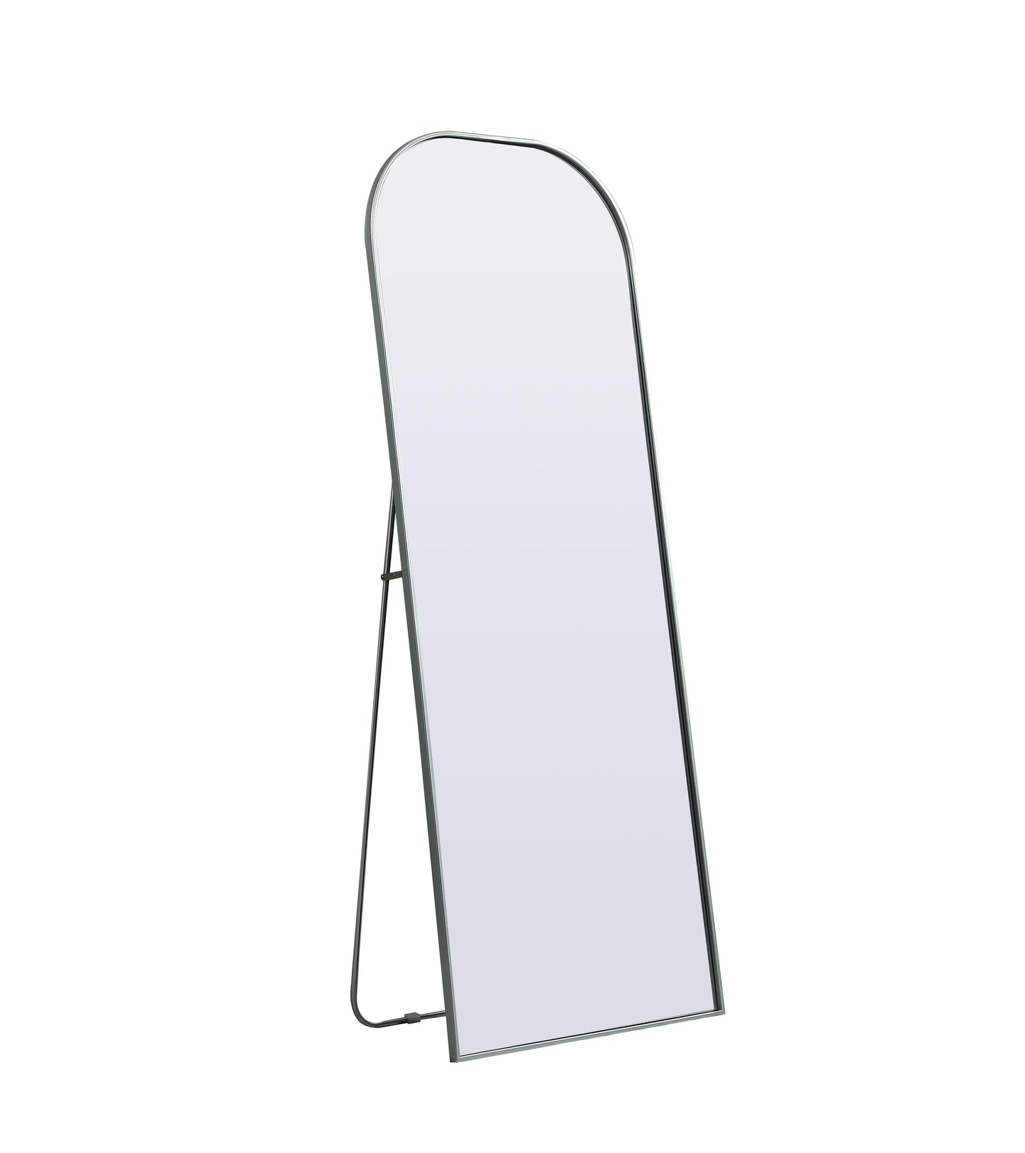 Echo, Metal Frame Arch Full Length Mirror 28X74 Inch in, Modern, Silver - MR1202874SIL