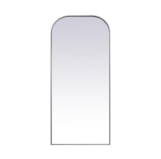 Echo, Metal Frame Arch Full Length Mirror 32X76 Inch in, Modern, Silver - MR1203276SIL