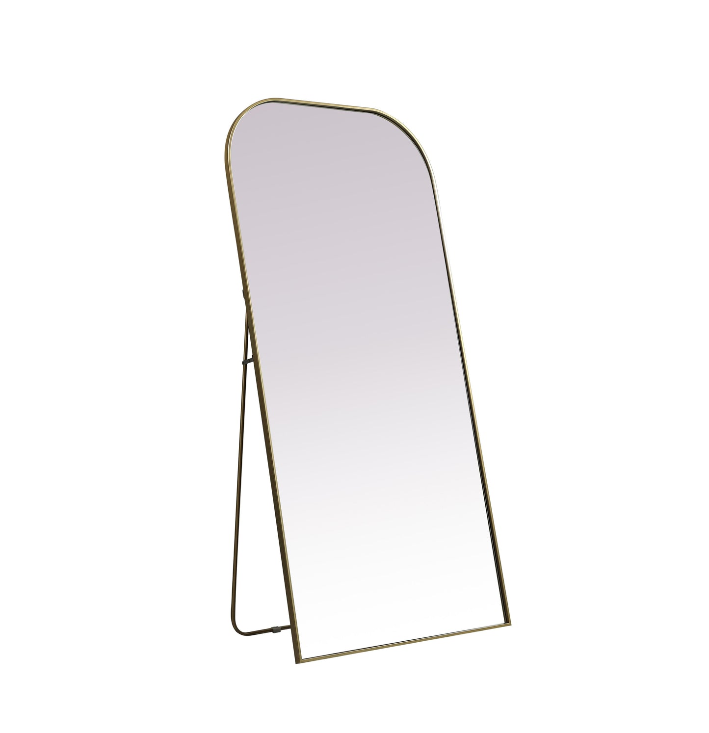 Echo, Metal Frame Arch Full Length Mirror 35X72 Inch in, Modern, Brass - MR1203572BRS