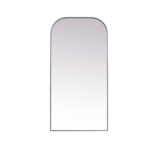 Echo, Metal Frame Arch Full Length Mirror 35X72 Inch in, Modern, Silver - MR1203572SIL