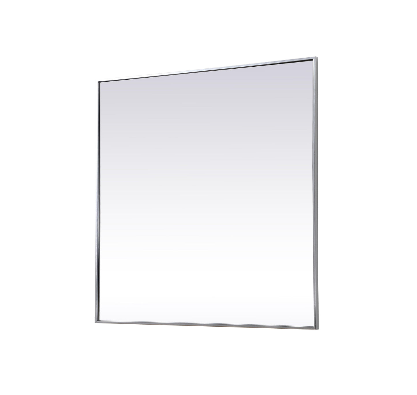 Eternity, Metal Frame Square Mirror 42 Inch in, Modern, Silver - MR20042422S