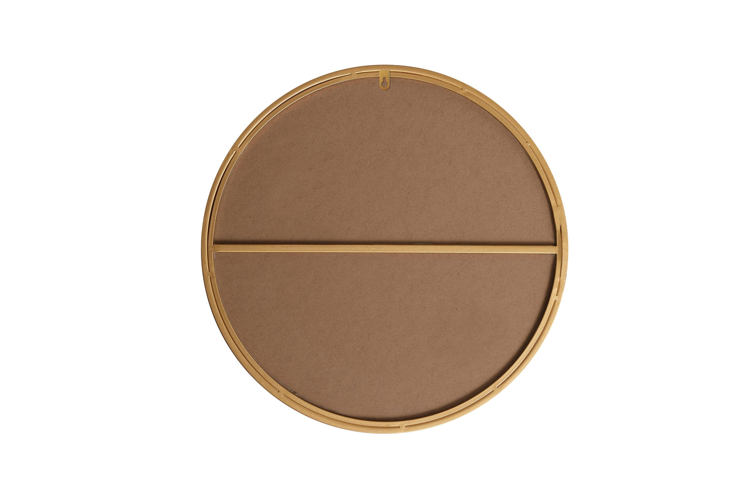 Clarity, Metal Frame Round Mirror 18 Inch in, Midcentury Modern, Brass - MR17018BR