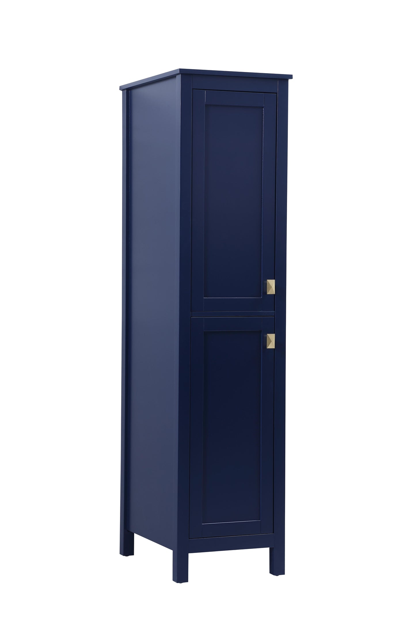 16 Inch Wide Bathroom Linen Storage Freestanding Cabinet in Blue - BC1001665BL