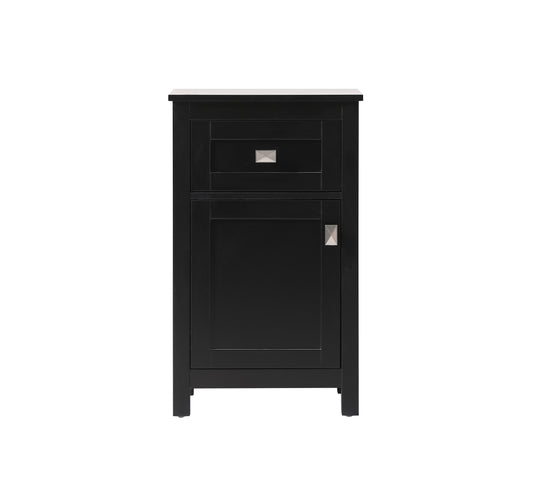 18 Inch Wide Bathroom Storage Freedstanding Cabinet in Black - BC1001830BK