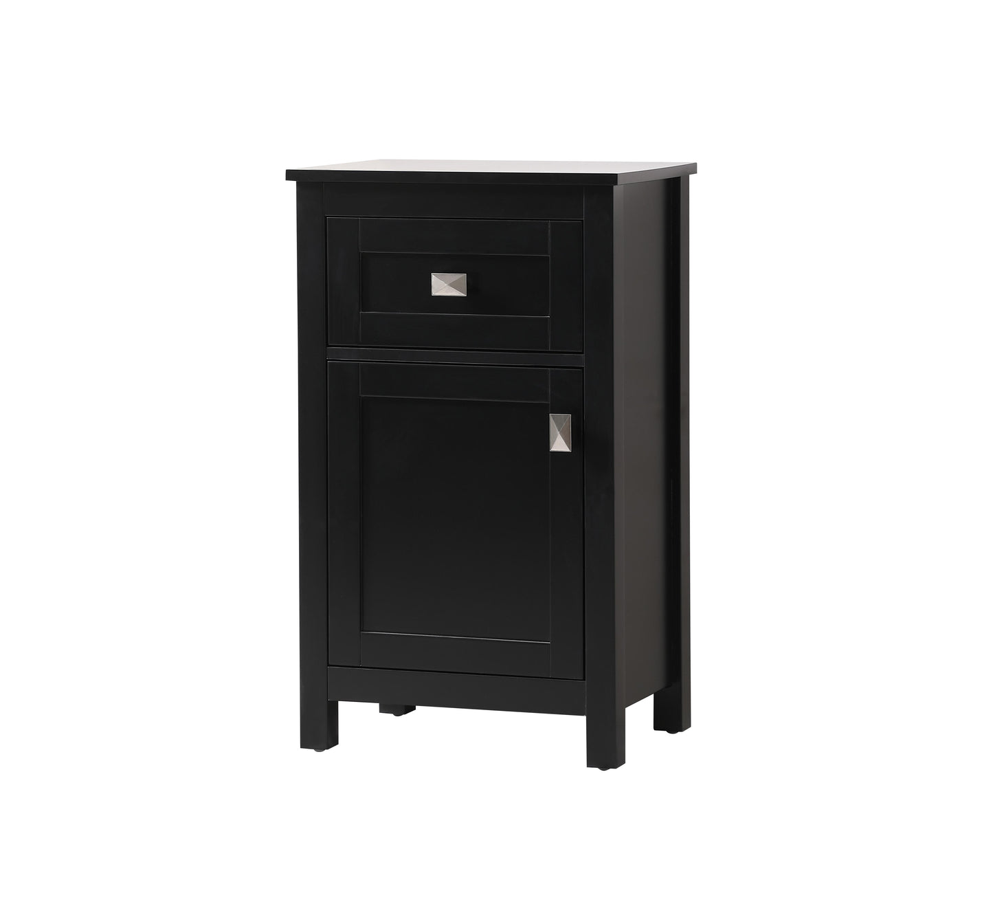 18 Inch Wide Bathroom Storage Freedstanding Cabinet in Black - BC1001830BK