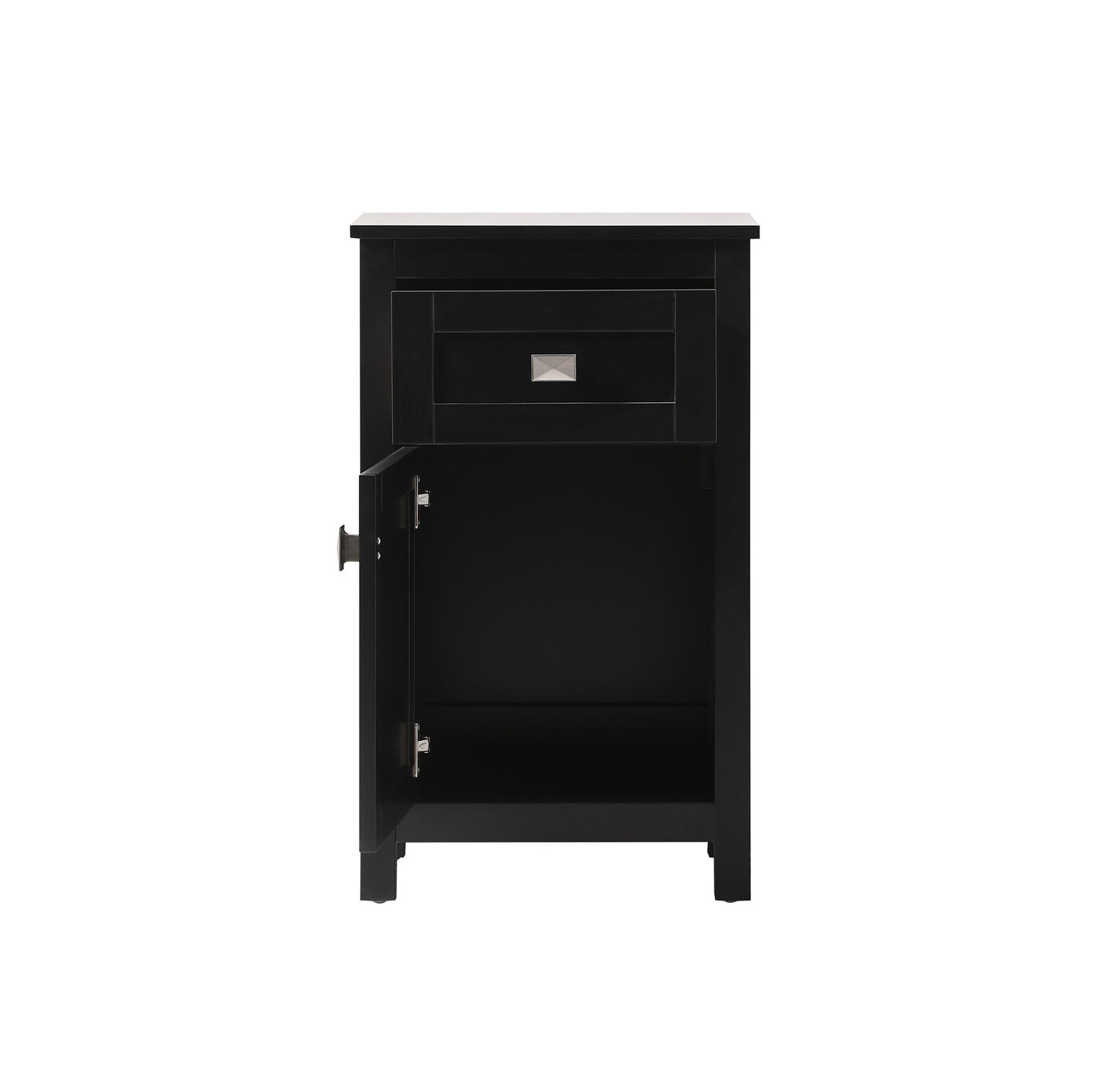 18 Inch Wide Bathroom Storage Freedstanding Cabinet in Black - BC1001830BK