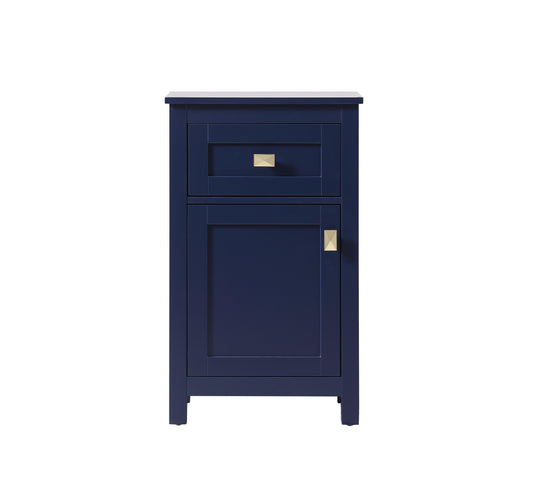 18 Inch Wide Bathroom Storage Freedstanding Cabinet in Blue - BC1001830BL