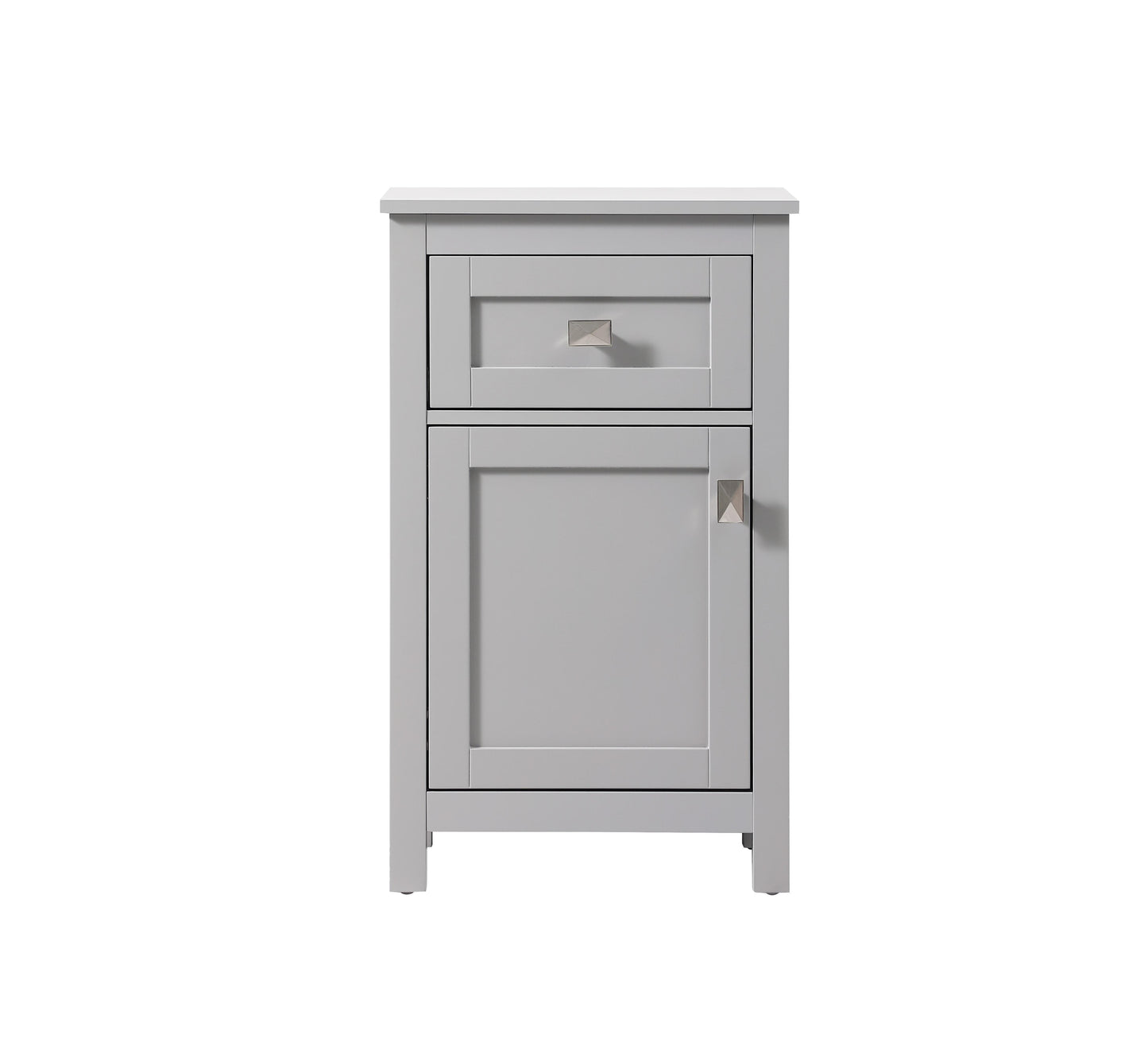 18 Inch Wide Bathroom Storage Freedstanding Cabinet in Grey - BC1001830GR