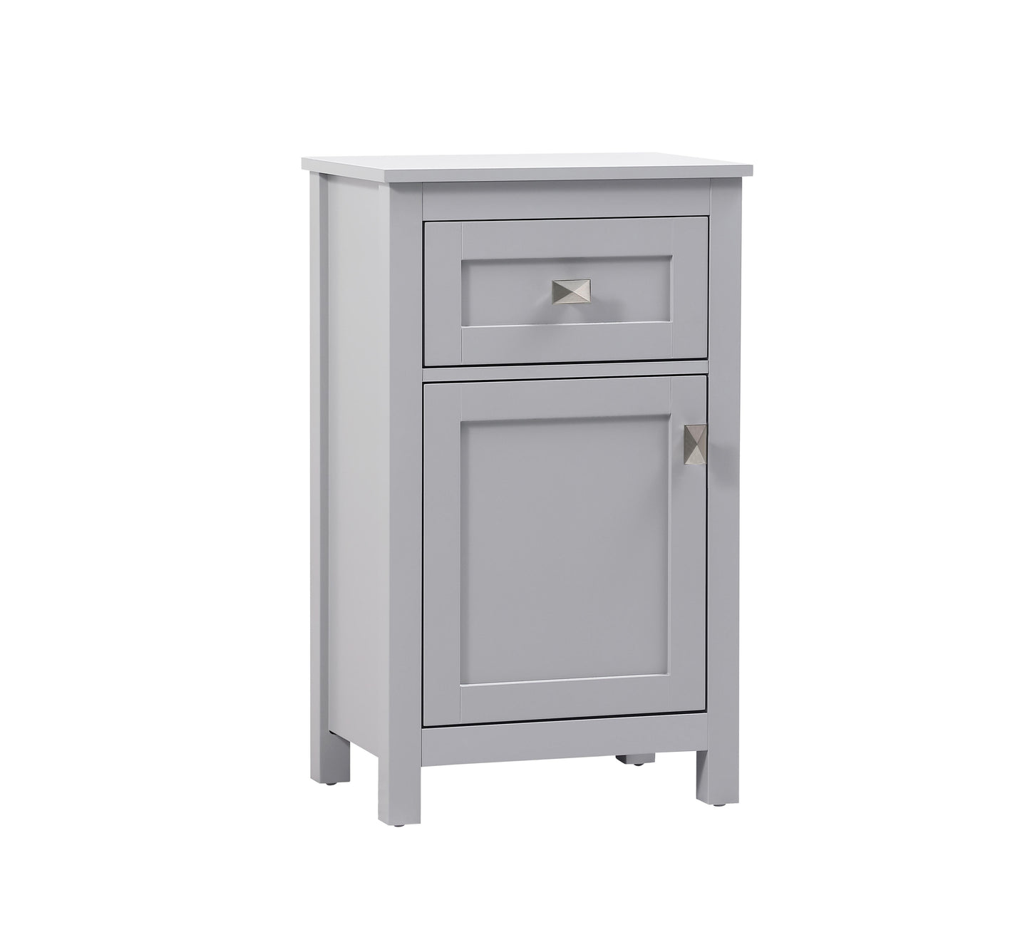 18 Inch Wide Bathroom Storage Freedstanding Cabinet in Grey - BC1001830GR