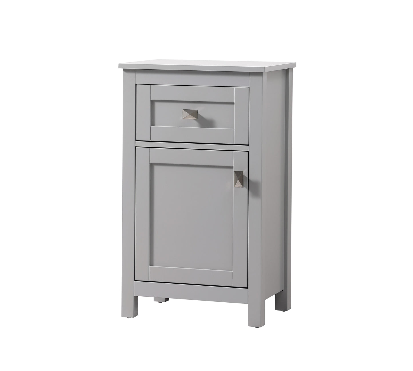 18 Inch Wide Bathroom Storage Freedstanding Cabinet in Grey - BC1001830GR