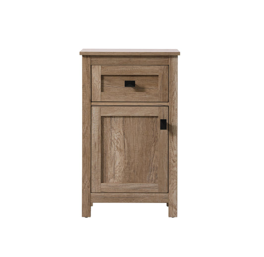 18 Inch Wide Bathroom Storage Freedstanding Cabinet in Natural Oak - BC1001830NT