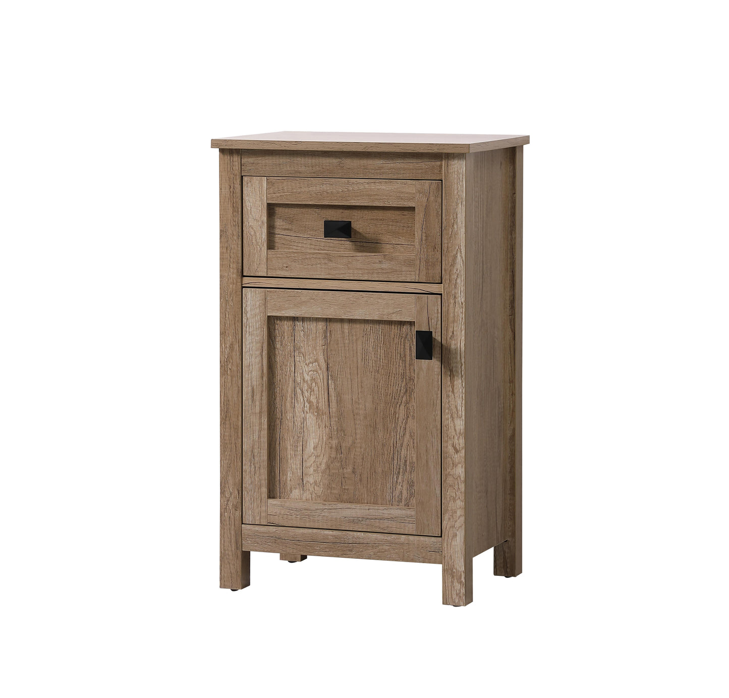 18 Inch Wide Bathroom Storage Freedstanding Cabinet in Natural Oak - BC1001830NT