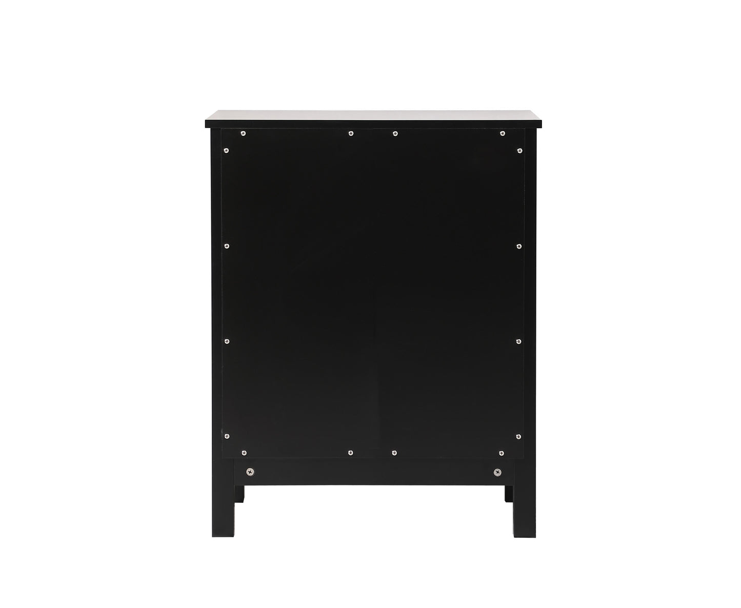 24 Inch Wide Bathroom Storage Freestanding Cabinet in Black - BC1002430BK