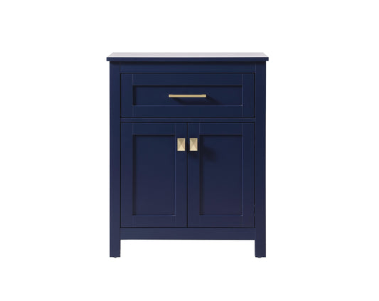 24 Inch Wide Bathroom Storage Freestanding Cabinet in Blue - BC1002430BL