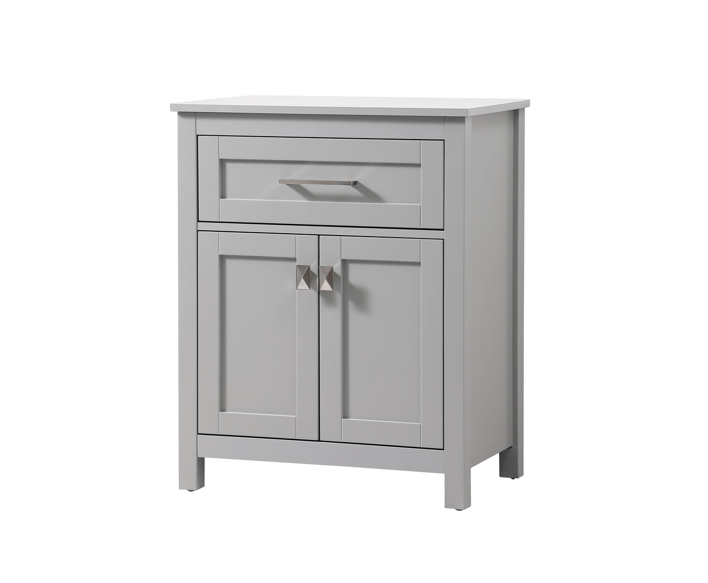 24 Inch Wide Bathroom Storage Freestanding Cabinet in Grey - BC1002430GR