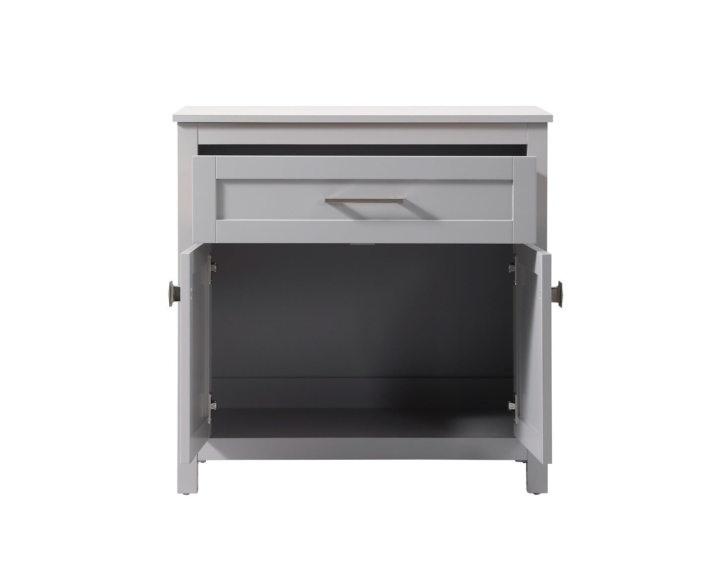 30 Inch Wide Bathroom Storage Freestanding Cabinet in Grey - BC1003030GR