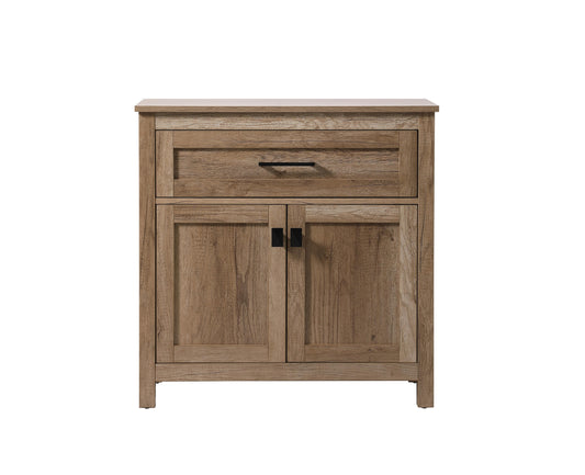 30 Inch Wide Bathroom Storage Freestanding Cabinet in Natural Oak - BC1003030NT