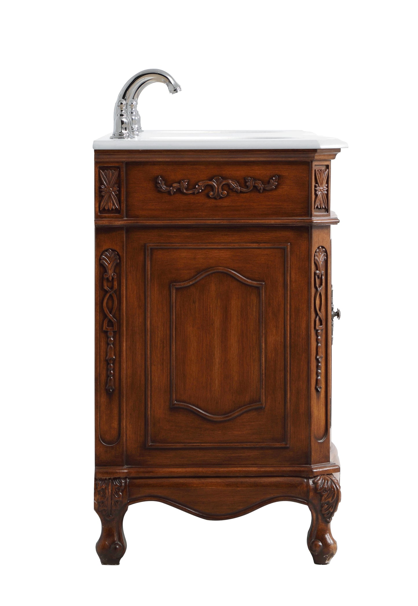 72 inch Double Bathroom Vanity in Teak with Ivory White Engineered Marble - BC100D7236TK