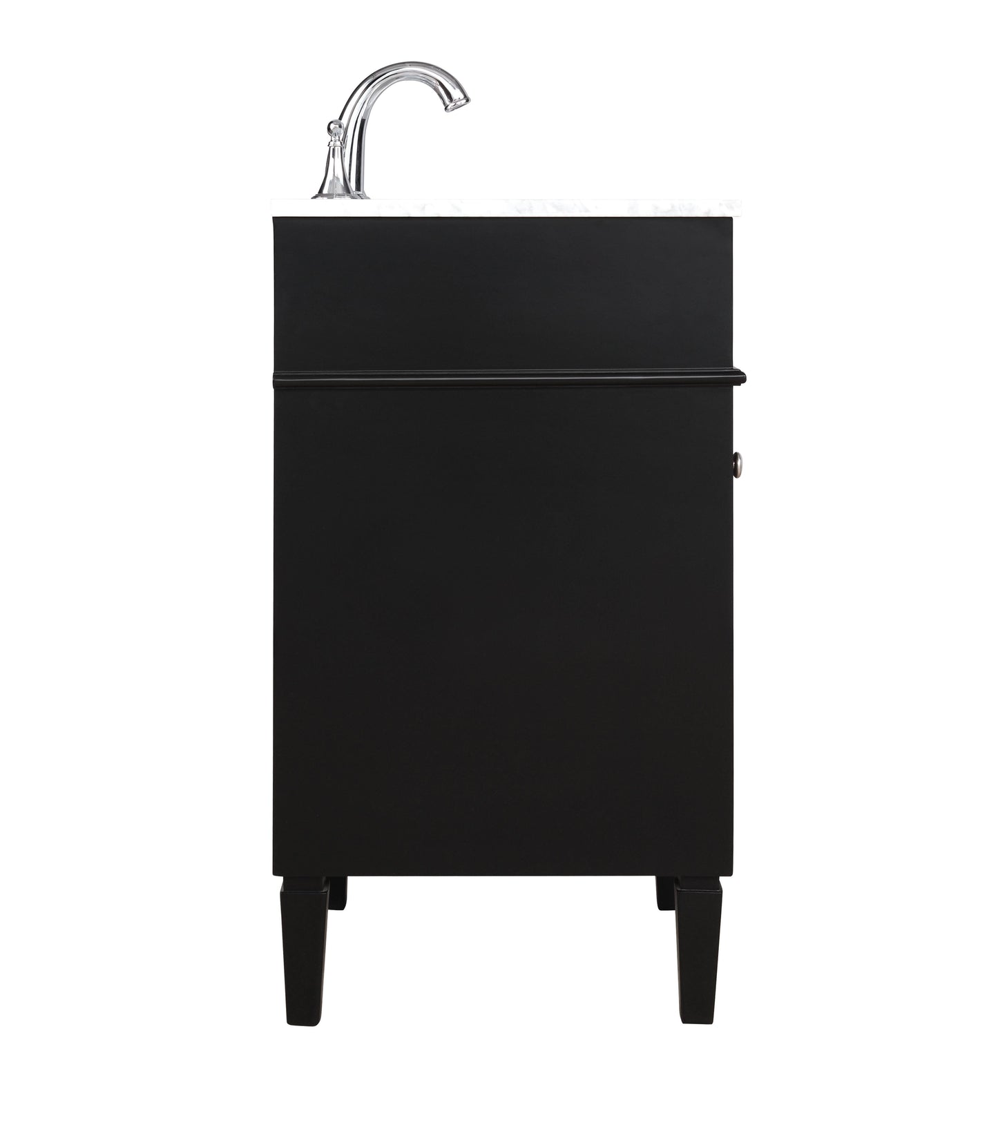 18 inch Single Bathroom Vanity in Black - BC1201835BK