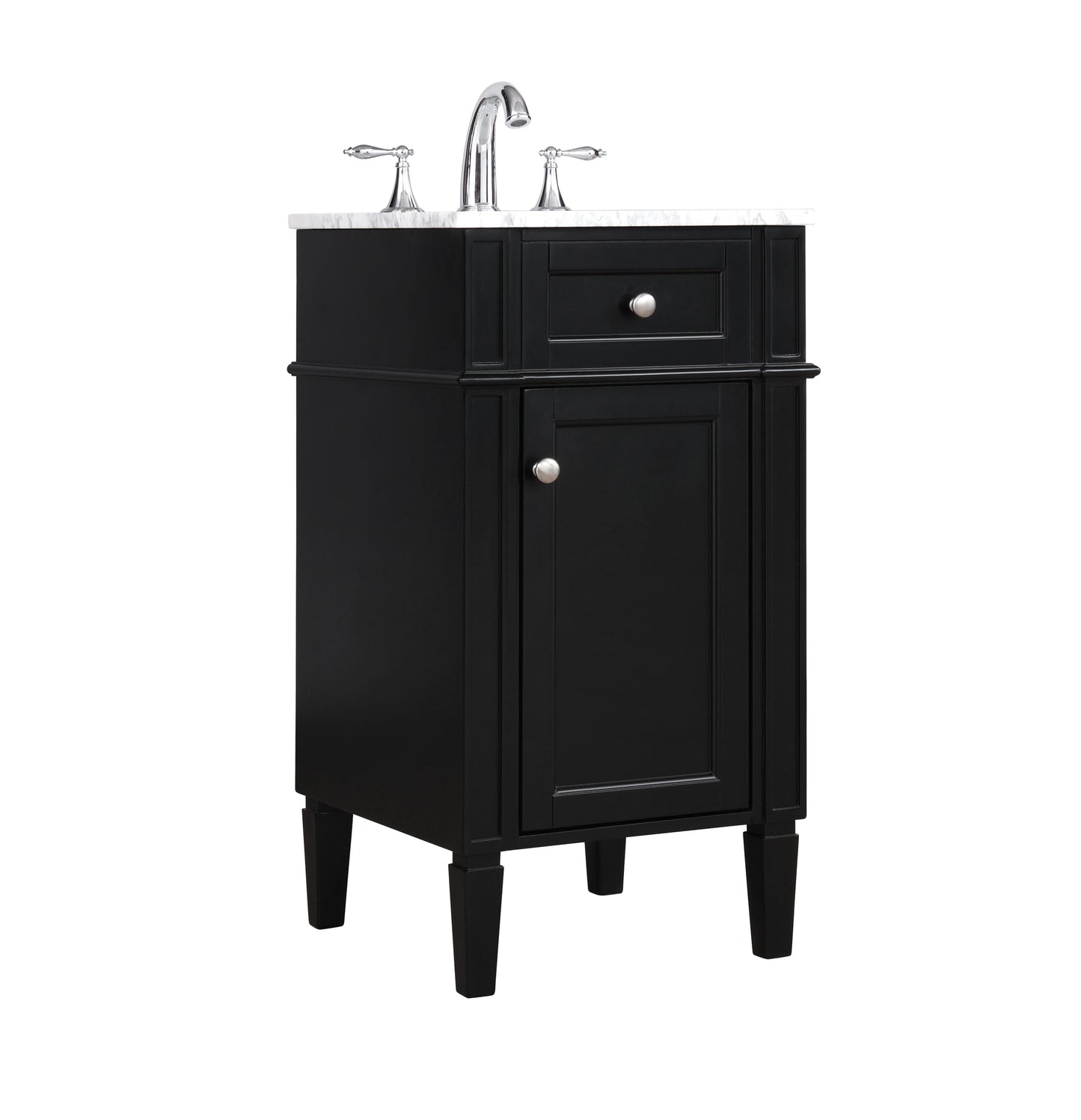 18 inch Single Bathroom Vanity in Black - BC1201835BK