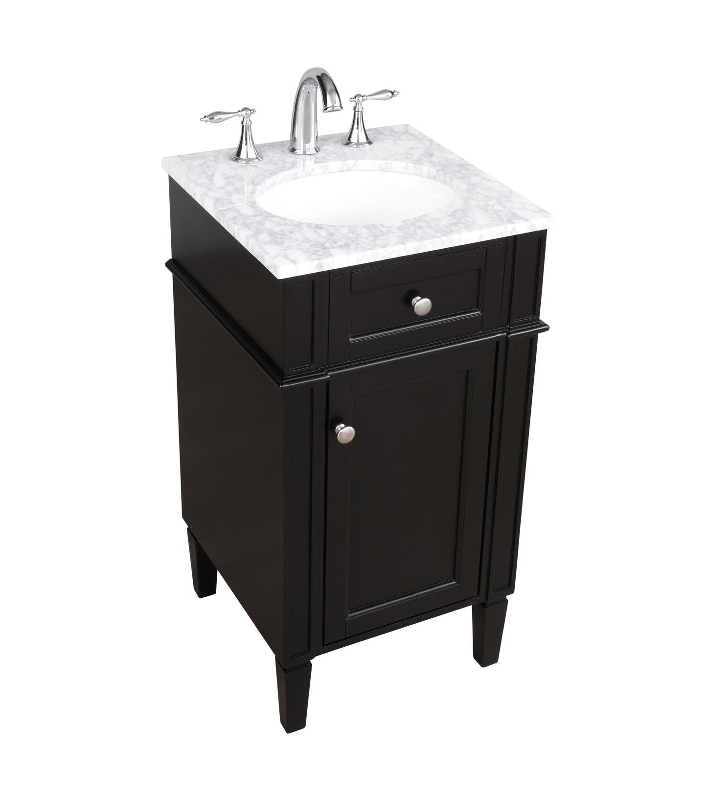 18 inch Single Bathroom Vanity in Black - BC1201835BK