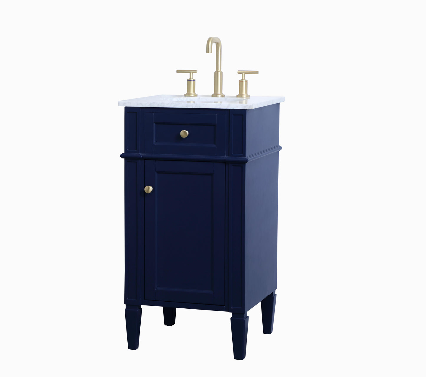 18 inch Single Bathroom Vanity in Blue - BC1201835BL